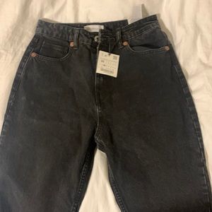 New Small Black Zara Mom Jeans